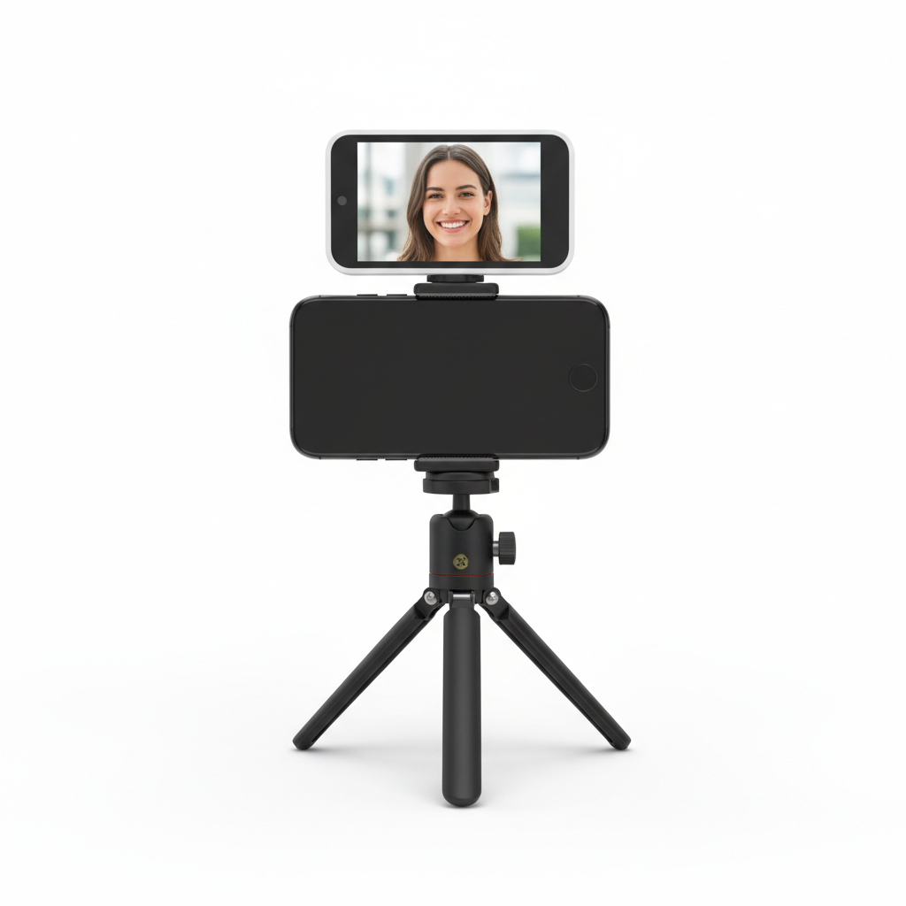 Selfie Monitor on Tripod Product Shot